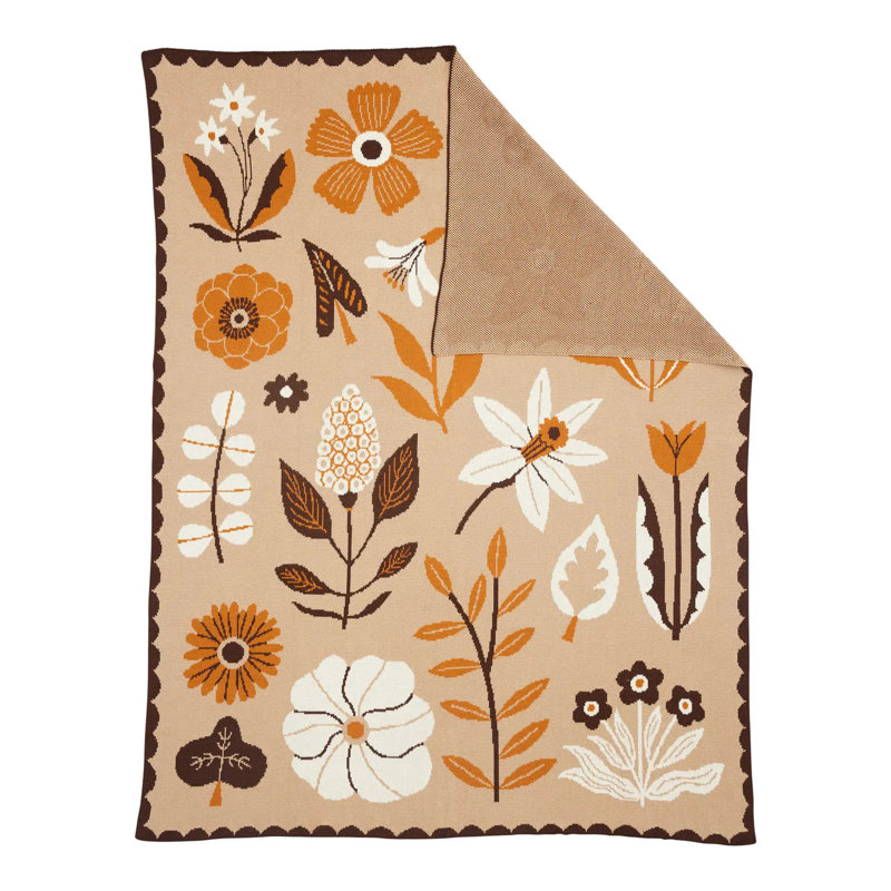 Petals Throw Blanket, Morning Light