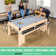 Gosports 7 Ft 3-in-1 Multi Game Pool Table Set with Dining Top, and Table Tennis Game