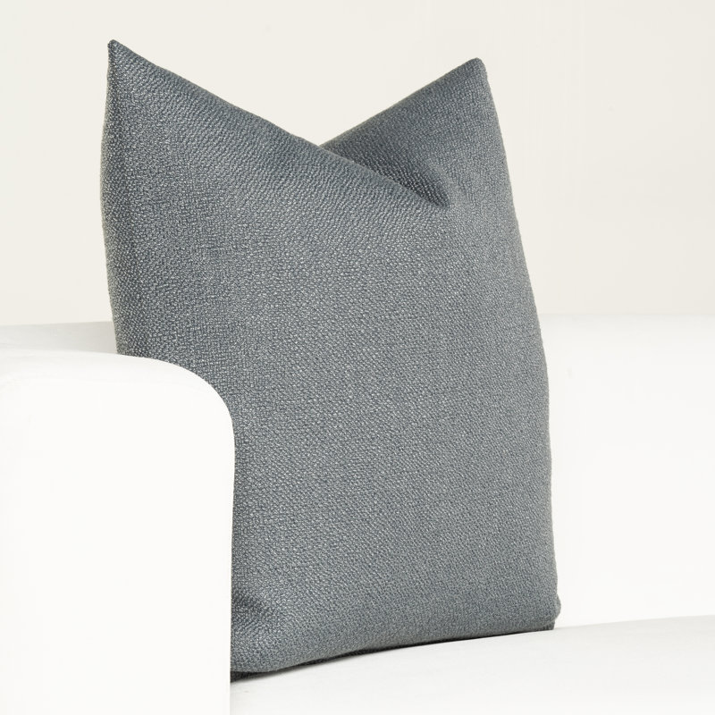 Coussin Birch Lane Coolidge, Plumes, Jaune, Carré 20 po