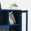 Armoire de plancher en bois avec 2 portes en verre et 2 espaces de rangement, entrée de salle de bain de salon-1393569002