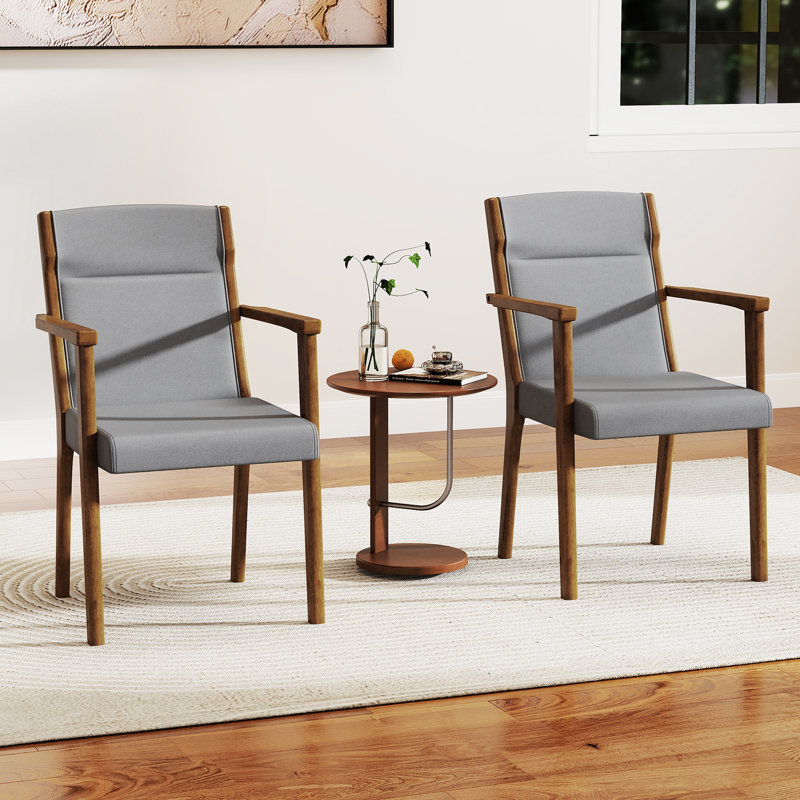 47cm H Upholstered Armchair in Grey
