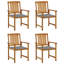 Chaise de patio en acacia avec coussin-1381994821-1381994818