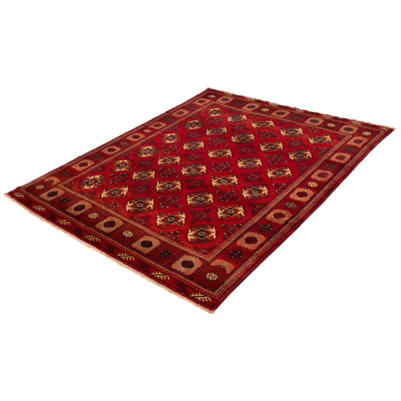 Tapis rouge foncé Magnes 7 pi 8 po x 9 pi 11 po