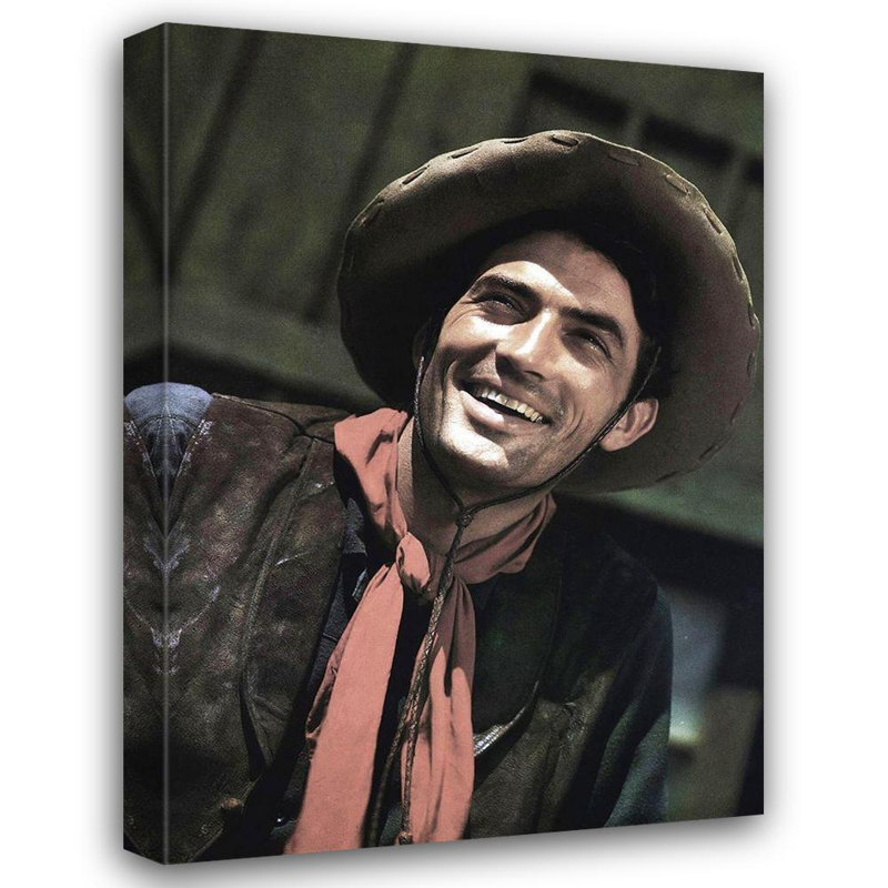 «Latitude Run® Hollywood Photo Gallery Gallery», art sur toile tendue: Gregory Peck, H 48 po x l 35 po