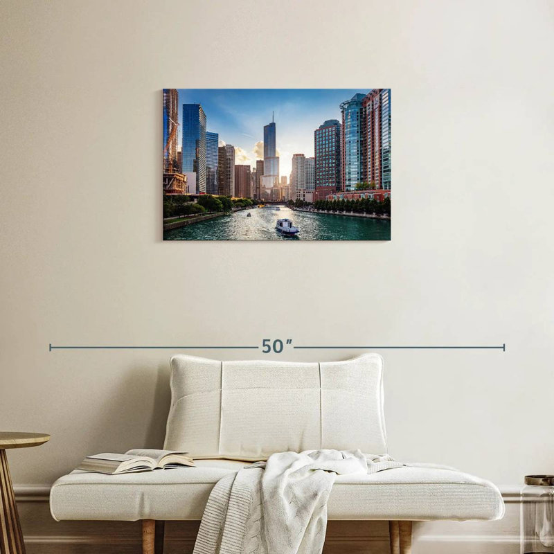 Sirci Chicago Riverscape, H 20 po x l 30 po