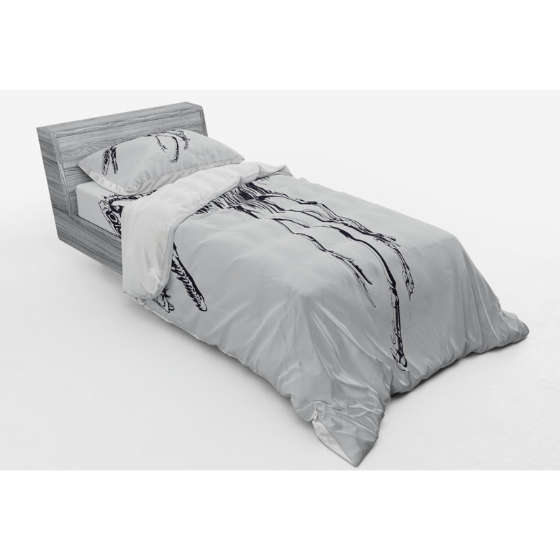 Ensemble de housse de couette en microfibre Dinosaur, Housse de couette simple + 6 pièces supplémentai