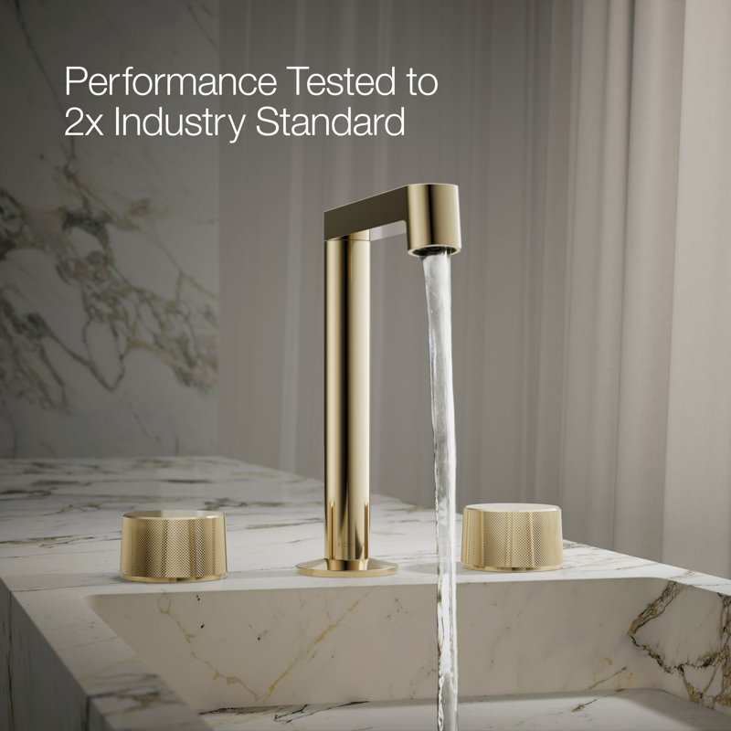 Components™ Bathroom Sink Handles with Oyl Design, Vibrant French Gold