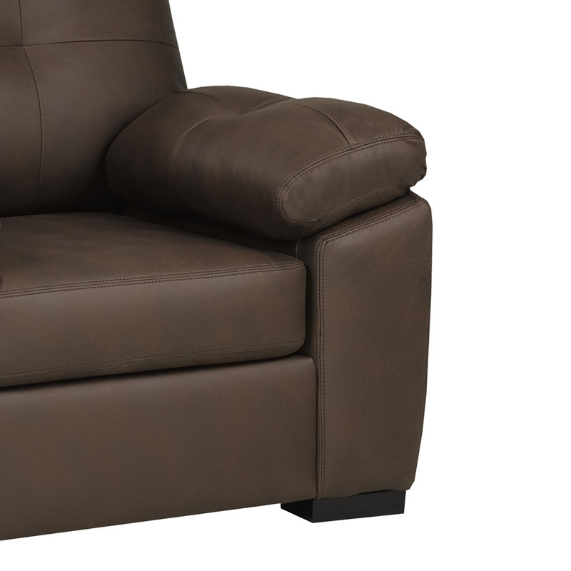 Fauteuil capitonné en polyester 44 po, Polyester gris anthracite