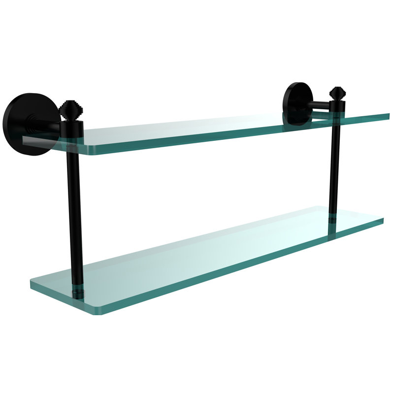 Trond 2 Piece Accent Shelf, Matte Black