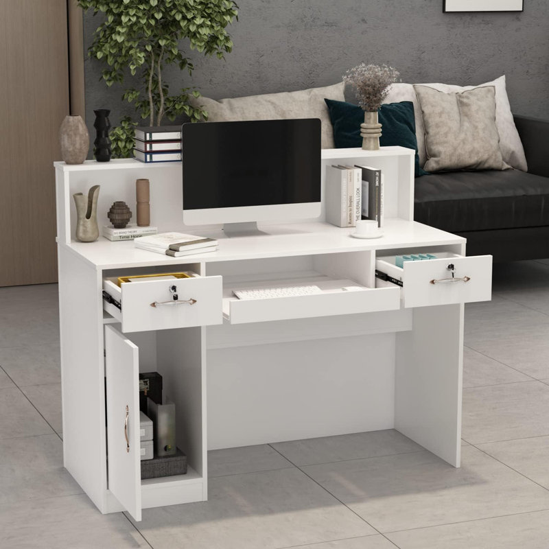 Rectangle Manufactured Wood Reception Desk
