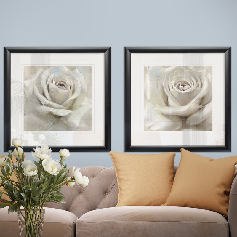 " Dreamy I " 2 - Pieces, Black Framed