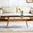 Solid Wood Top Plate Desk Coffee Table-1630231377
