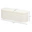 Banc de rangement blanc crème de 46 po. Revêtement en molleton. Utilisation dans la chambre à coucher, le salon, le vestibule. Coussin de siège confortable, espace caché. Structure en bois. Peut supporter un rangement de banc de 264 lb, molleton crème