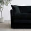 Fauteuil de salon Comfy - siège simple en tissu chenille noir avec plusieurs combinaisons