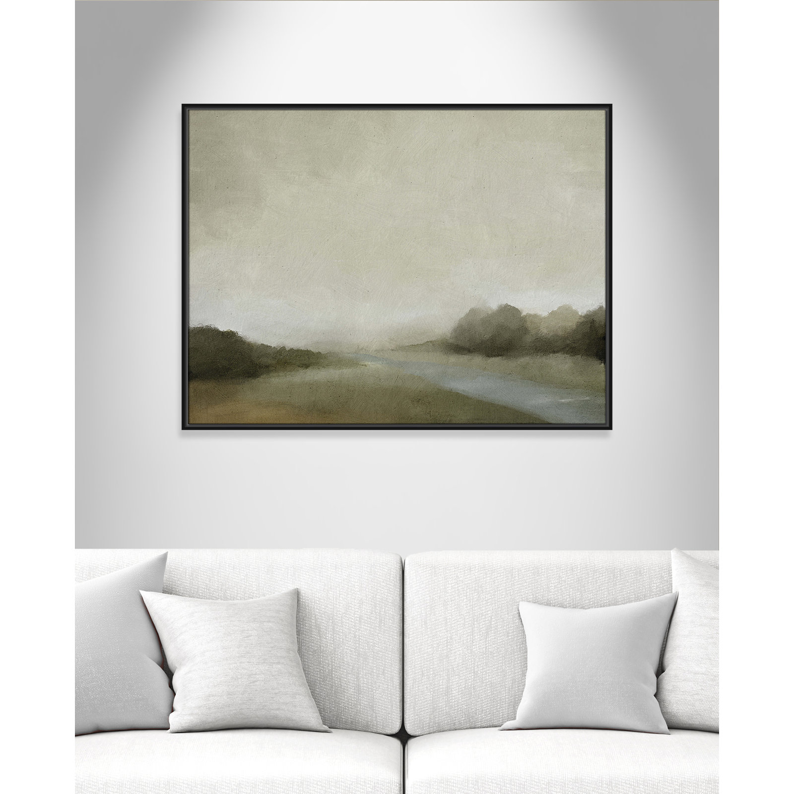 Vanora - Floater Frame Canvas, 31.5" H x 41.5" W, Black