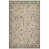 Oushak Oriental Hand Knotted Wool Gray Area Rug