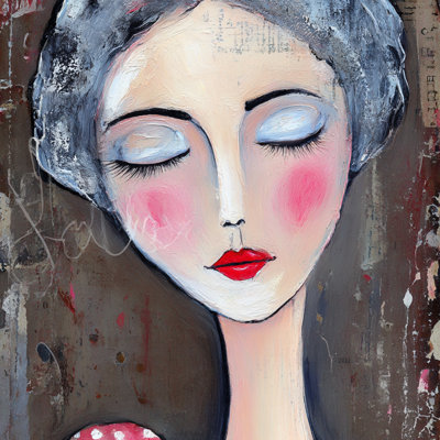 Soft Contemplation Wrapped Canvas Wall Art