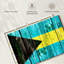 Drapeau Borges en bois des Bahamas-107923589