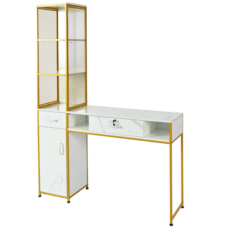 Zaragosa Wood 5 Compartment, White