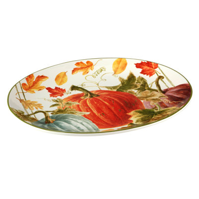 Certified International Autumn Harvest Oval Platter 16In X 12In
