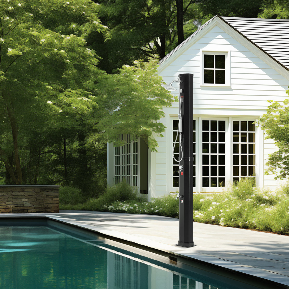 VEVOR 89.37'' H Solar Powered Temperature Controlled Portable ...