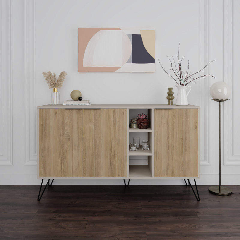 Decortie 83cm Sideboard, Sandstone Oak