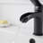 Waterfall Single Hole Single-Handle Low-Arc Bathroom Faucet With Suppy Line