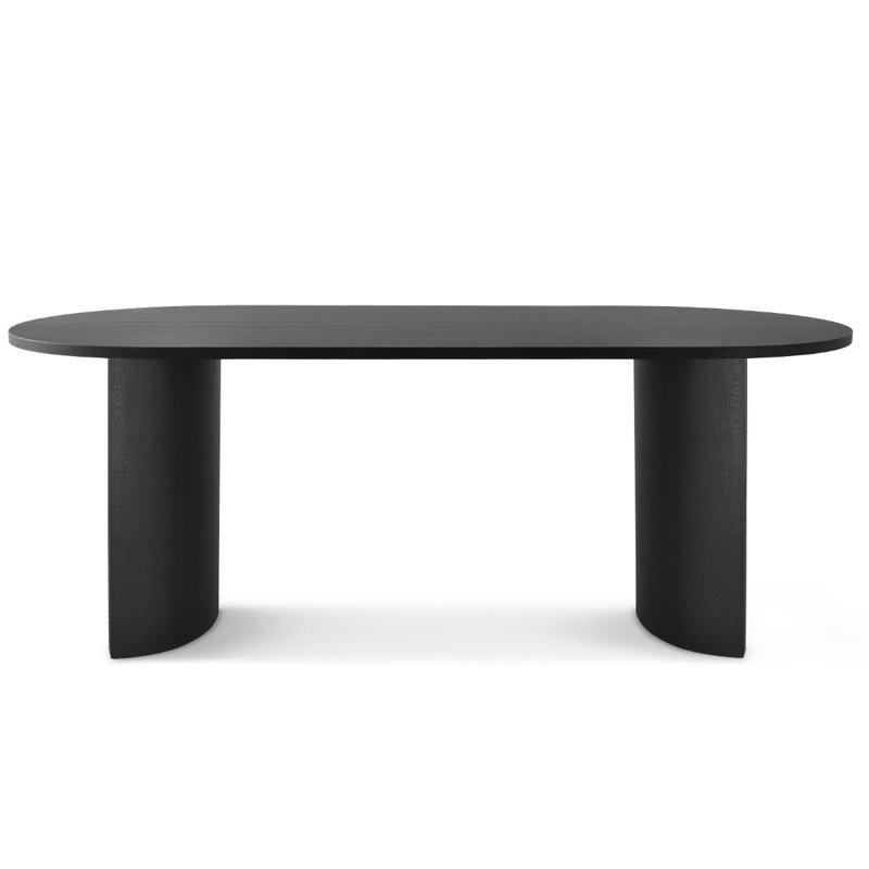 Audna 79" Oval Dining Table, Black