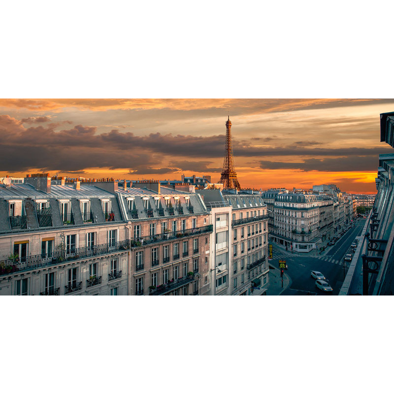 Morning In Paris - Wrapped Canvas Print, 60cm H x 120cm W