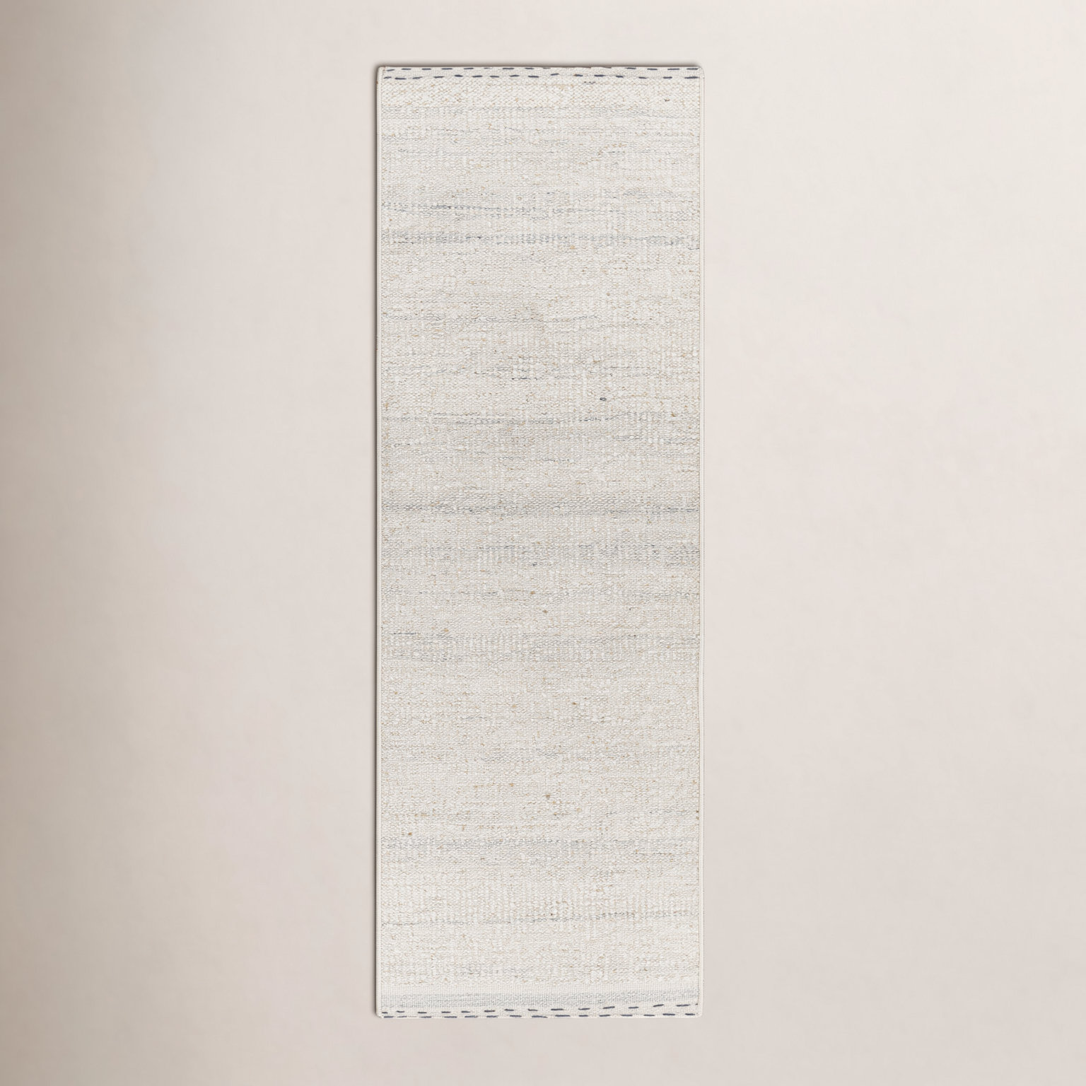 Halifax Hand-Woven Beige Wool Rug, Runner 2'6" x 8'
