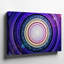 Reproduction d'art sur toile, "Composition abstraite" avec bandes circulaires concentriques rayonnant vers l'extérieur-552687581