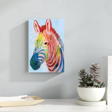 rainbow zebra jungle