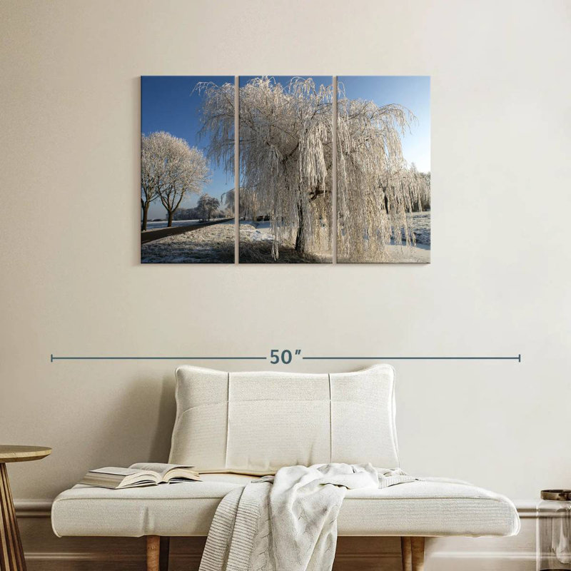 Harnek Frozen Willow Tree, 24" H x 38" W