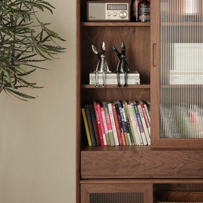 Japanese style large capacity storage bookcase