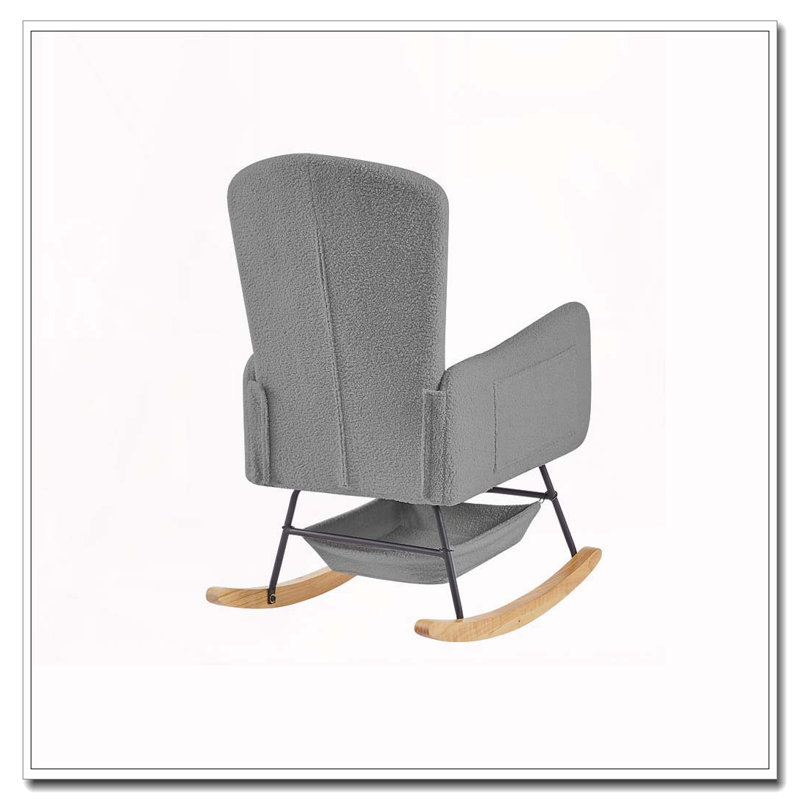 Fauteuil à bascule Teddy, Gris