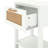 Cattaleya 15.2" Wide Modern 1-Drawer Nightstand With Boho-Inspired Plastic Rattan Drawer-109513295