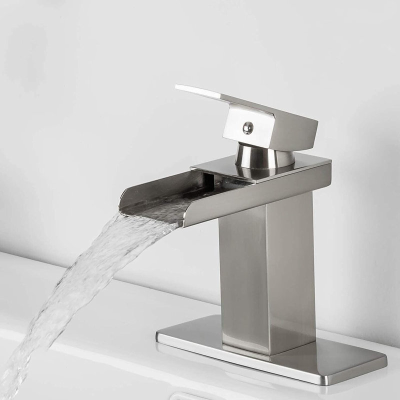 Robinet pour salle de bain à poignée simple