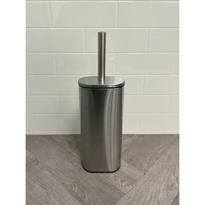 Ladue Toilet Brush & Holder, Satin Chrome