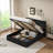 Raania Hydraulic Lift Up Storage  Upholstered Wingback Bed -457524856-457524859