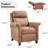 31.1" Wide Classic Premium Breathable Faux Leather Push Back Recliner-1728643457