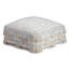 Graduation Day 34" x 34" x 16" Beige & Grey Pouf Ottoman - Modern Footrest