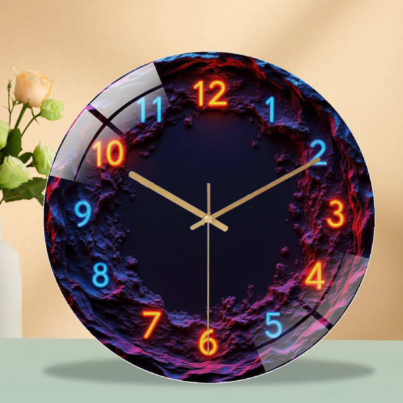 Horloge murale Neon
