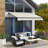 Outsunny Polyester Cover Retractable Patio Awning-98262357-112964795-112964799