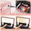 Trousse de maquillage portable avec miroir de voyage et trousse de maquillage