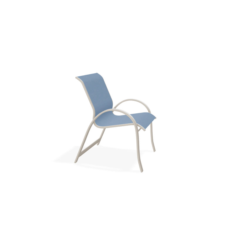 Fauteuil de salle à manger empilable Hiraku, Ciel, Désert