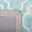 Chanal Geometric Handmade Tufted Wool Turquoise/Ivory Area Rug-33150852