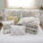 Luxurious Farmhouse Bedding Set, Cotton With Feminine Shabby Chic Yellow