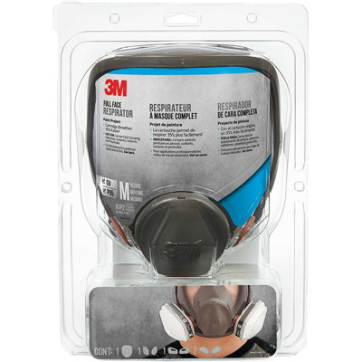 3M 68P71P1-DC OV/P95 Med Full Face Paint Project Respirator-1PK