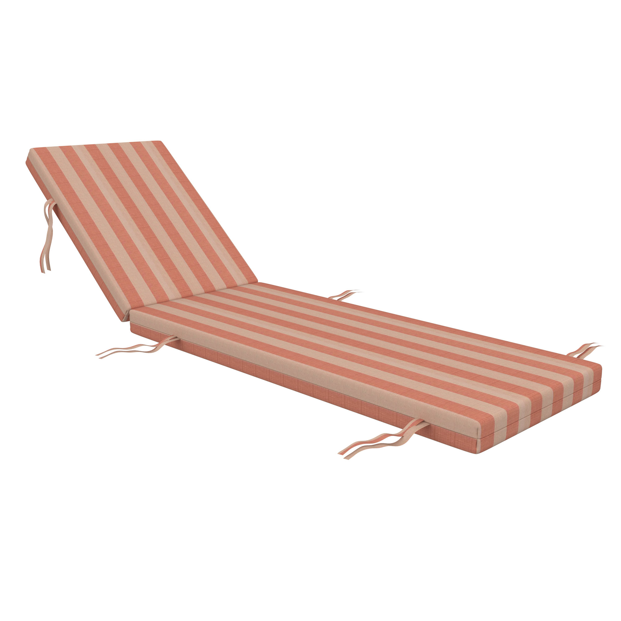 Lani Sunbrella Outdoor Chaise Lounge Cushion, Expressive Blush, 21" W x 50" D