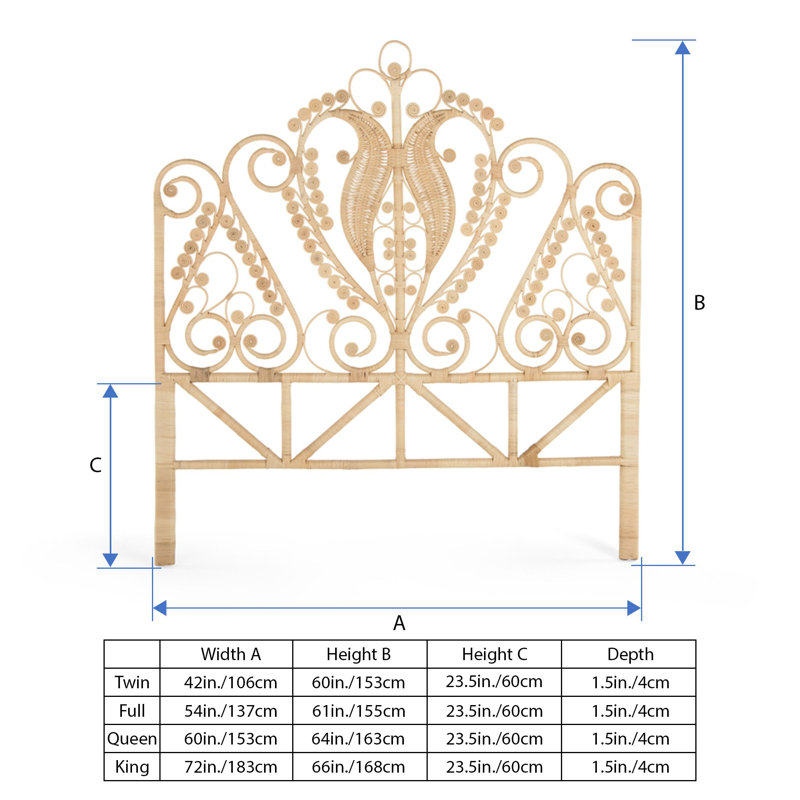Aindriu Headboard, Full, Natural